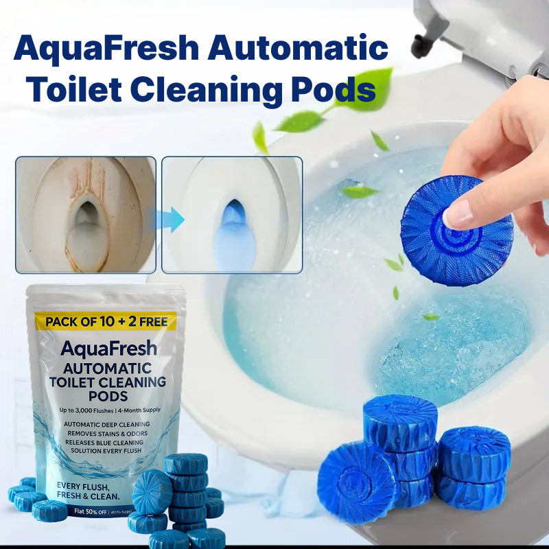 🔵 AquaFresh Automatic Toilet Cleaning Pods ✨