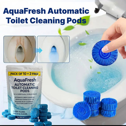 🔵 AquaFresh Automatic Toilet Cleaning Pods ✨