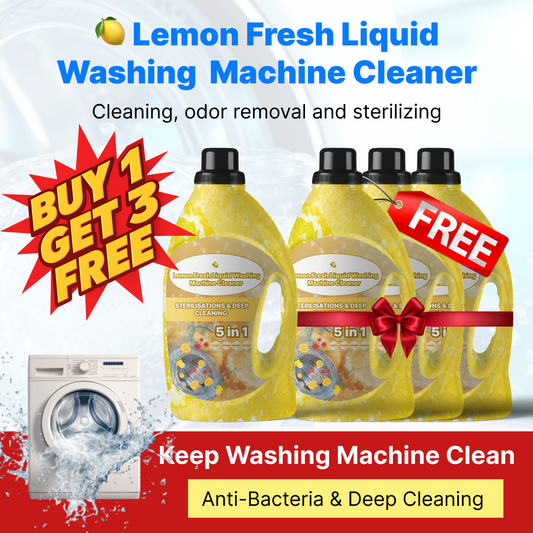 🍋 Lemon Fresh Liquid Washing Machine Cleaner (Buy 1 Get 3 Free 😍)